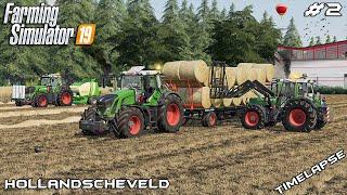 Baling 71 STRAW bales with FENDTs  | Animals on Hollandscheveld | Farming Simulator 19 | Episode 2