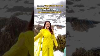 Wearing saree in Snow #viralvideo #dehradunblogger #maansimadetales #ashortaday #viralvideo #viral