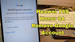 One Click! Huawei Y6s/ Honor 8A (JAT-L29), Remove Google Account, Bypass FRP. UnlockTool.