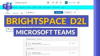 How to use Microsoft Teams with Brightspace