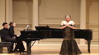 Camelia Voin at Carnegie Hall sings Salcia by Rogalski