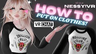 Putting CLOTHES ON YOUR VRCHAT AVATAR // VRChat Tutorial