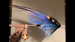 Лососёвая  мушка Blue & Black Samurai (Salmon Tube Fly) Как связать от GM FLY