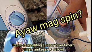 Paano magpalit ng defective spinner timer, spinner timer replacement tutorial.