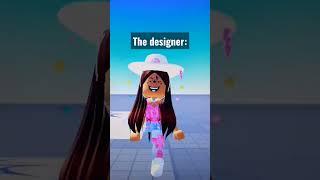 The designer vs the designs:  #shorts #candyxstyne #roblox