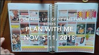 Plan With Me November 5-11 featuring Creative Life of Liz