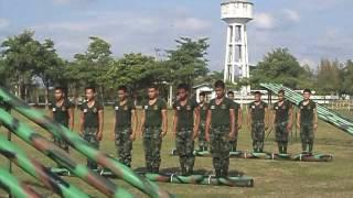 การฝึกของทหาร การฝึกท่ากายบริหารประกอบซุง