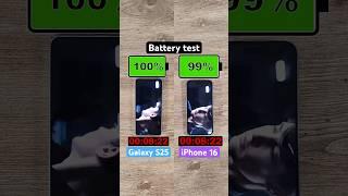 Samsung Galaxy S25 vs iPhone 16 battery test!