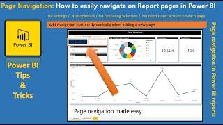 Dynamically add page navigation button in Power BI reports. Page Navigation made easy!