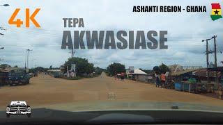 Tepa Akwasiase Drive in the Ahafo Ano North Ashanti Region of Ghana 4K