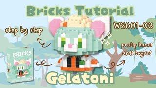 HOW TO BUILD GELATONI BRICKS MINI LEGO W2601-03 | Bricks Tutorial (Bahasa Indonesia)