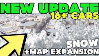 NEW GREENVILLE UPDATE! 16+ CARS +MAP EXPANSION! & WINTER EVENT | Roblox