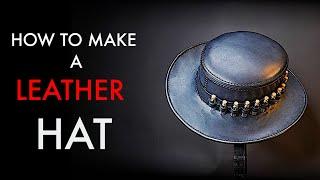 DIY Leather Hat- Tutorial and Pattern Download