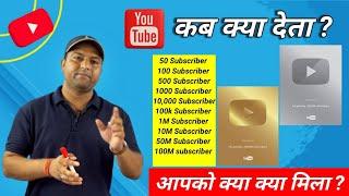 YouTube आपको कब क्या देता है ll subscrib क्या देता है #techinformative #youtube #youtubeaward