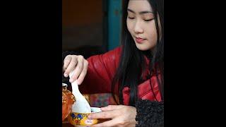 Traditional Tibetan Breakfast - morning routine in the tibetan village #slowlife #simpleliving