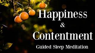  Happiness & Contentment ~ Guided Sleep Meditation Female voice ~ Binaural Beats