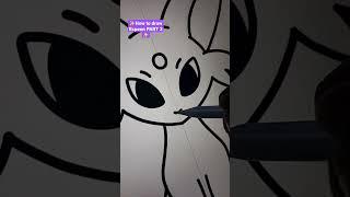 How to draw Espeon PART 2  digital art Symmetry #shorts #digitalart #pokemon