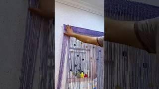 Rose line door curtain decorative curtain #tassel encryption partition curtain #background curtain