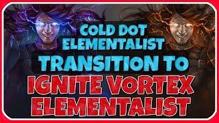 [POE 3.22] Ignite Vortex Elementalist Transition From Cold DoT Elementalist | Path of Exile TOTA