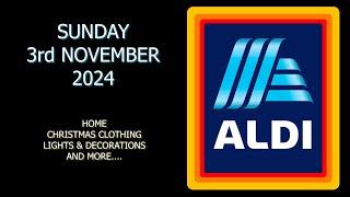 Aldi Special Buys Sunday 3rd November 2024