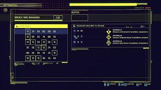 Breach Protocol - hover over the code to highlight it on the matrix l Cyberpunk 2077