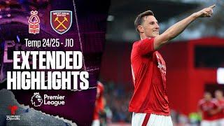 Nottingham Forest vs. West Ham United | Highlights Premier League | Jornada 10 | Telemundo Deportes