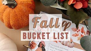 Fall 2024 Bucket List - Classic Happy Planner Page 