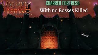 Valheim - Charred Fortress without having killed any bosses & 0 deaths