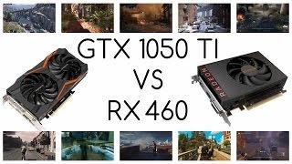 GTX 1050 TI VS RX 460 || BENCHMARK IN 20 GAMES 1080p RESOLUTION