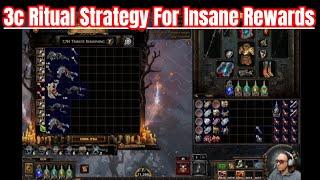 My 3c Ritual Strategy for Insane Rewards with live map example that hit BIG. POE 3.25