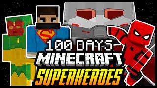 I Survived 100 Days In Minecraft As A Superhero Part 2 - Duo 100 Days Survival