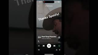 Thanks @Spotify for adding Pearl Snap Preacher to the “All New Country” playlist #spotify