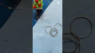 old bangle beautiful reuse craft idea|bangle craft|easy craft #shorts #Cscraft