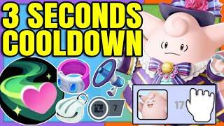 17 KO's on CLEFABLE?! Max Cooldown Draining Kiss | Pokemon Unite