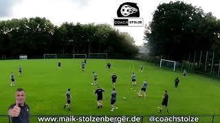 Fussballtraining: Fussballspezifisches Warm up - Passen, Dribbling, Gewöhnung und Koordinationsst.