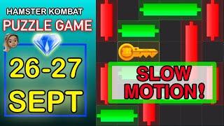 Hamster Kombat puzzle game minigames diamond September 26 September 27