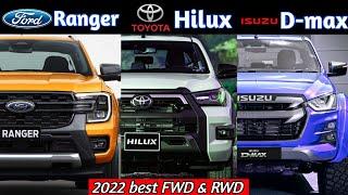 2022 #FORDRANGER vs #TOYOTAHILUX vs #ISUZUDMAX | review, interior, price |4×4|  Hilux,dmax (2023)!