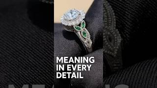 Nature-Inspired Celtic Engagement Ring with Tsavorite