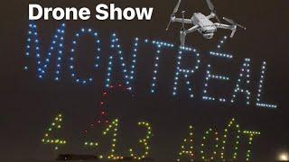 Drone show Montreal  Espectáculo drones en Montreal