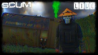 LIVE: SCUM Co-op MP Survival: Robots and Zombies: Can We Survive?