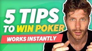 5 tips to WIN at poker | Beginner Poker Strategy