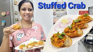 Goan Style Crab  Stuffed | Crab Recheado Stuffed #goanvlogger