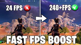 How To Fix STUTTERS, FPS Drops & Boost FPS In Fortnite Chapter 5 Season 3! (2024)