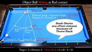 Bank Shots in Sliding Zone Drill - Aiming with Diamond System - Pool & Billiard training lesson