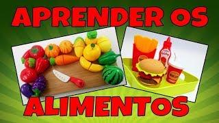 Como Ensinar os Nomes dos Alimentos para as Crianças | Aprender os Nomes das Frutas, Legumes...