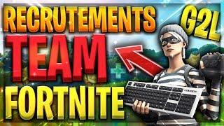 Recrutement Team Fortnite PS4 / pc / Xbox (G2L)