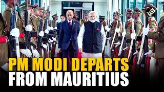 Prime Minister Narendra Modi concludes his Mauritius visit; leaves for India