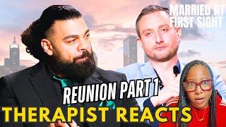 Married at first sight season 18 Reunion Part 1 Therapist Reacts)