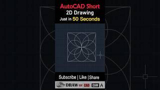 AutoCAD 2D Exe in 32 Sec | AutoCAD Short Videos | TheCAD Tutorail #shots #shortsfeed #shortsvideo