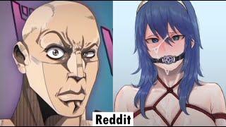 Anime Vs Reddit girl (The Rock Reaction Meme) № 27